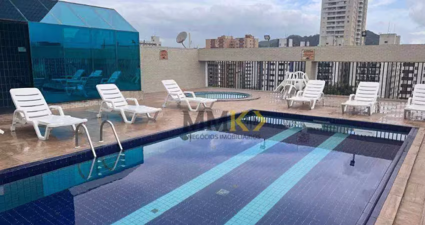 Flat com 1 dormitório à venda, 36 m² por r$ 160.000,00 - centro - são vicente/sp