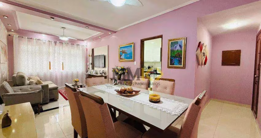 Apartamento com 2 dormitórios à venda, 95 m² por r$ 375.000,00 - josé menino - santos/sp