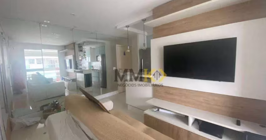 Apartamento para alugar, 49 m² por r$ 4.800,02/mês - ponta da praia - santos/sp