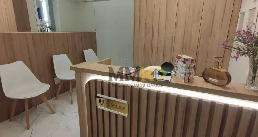 Sala comercial com 3 salas para alugar no Encruzilhada, Santos 