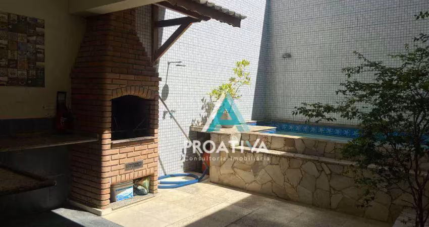 Sobrado com 3 dormitórios à venda, 315 m² - campestre - santo andré/sp