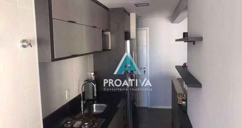 Apartamento com 2 dormitórios à venda, 67 m²  - jardim - santo andré/sp