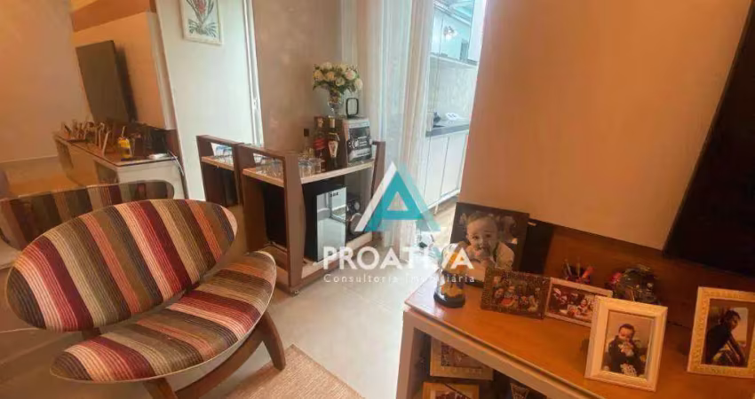 Apartamento com 2 dormitórios à venda, 70 m² - campestre - santo andré/sp
