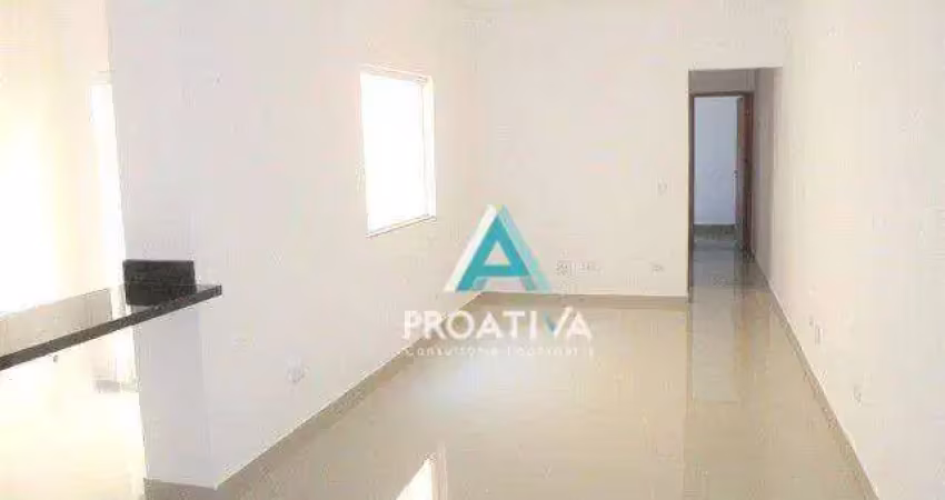 Apartamento com 2 dormitórios à venda, 75 m²  vila homero thon  santo andré/sp