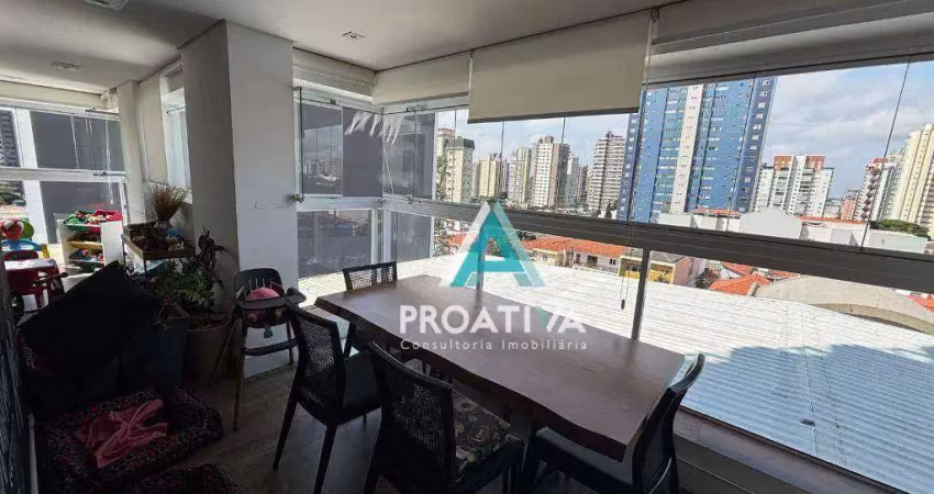 Apartamento com 3 dormitórios à venda, 139 m² - jardim - santo andré/sp