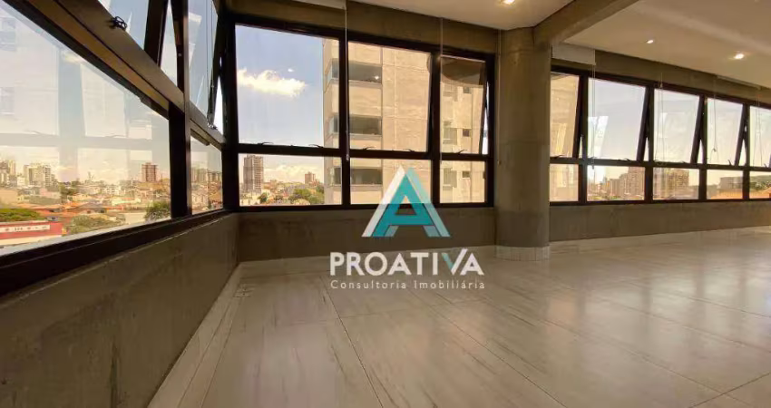 Apartamento com 3 dormitórios para alugar, 190 m² por r$ 19.350,00/mês - jardim - santo andré/sp
