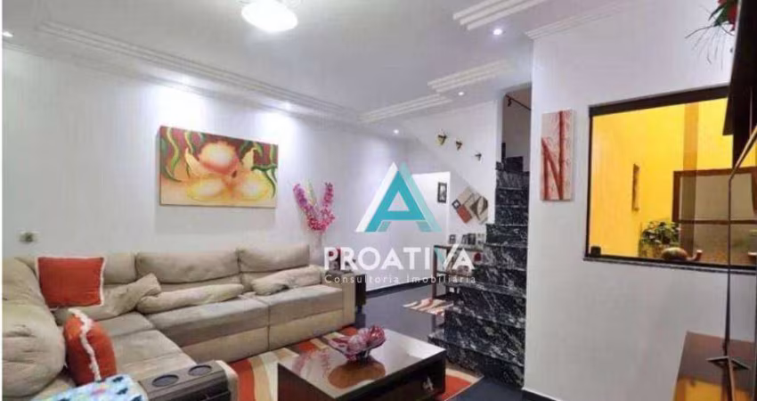 Sobrado com 4 dormitórios à venda, 201 m²- Vila Humaitá - Santo André/SP