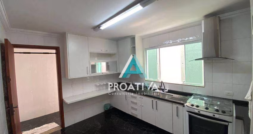 Sobrado com 3 dormitórios para alugar, 180 m² - Jardim - Santo André/SP