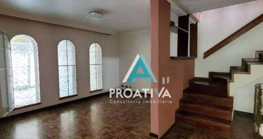 Sobrado com 3 dormitórios à venda, 302 m² - campestre - santo andré/sp