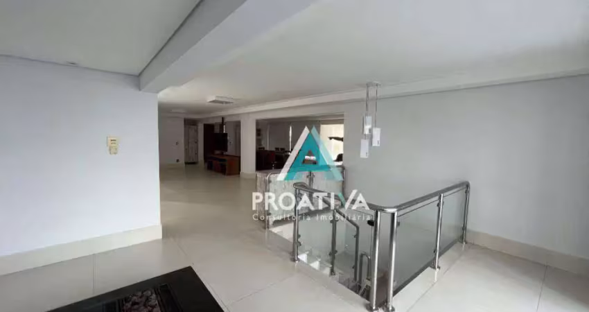 Cobertura com 4 dormitórios, 615 m²  - jardim - santo andré/sp
