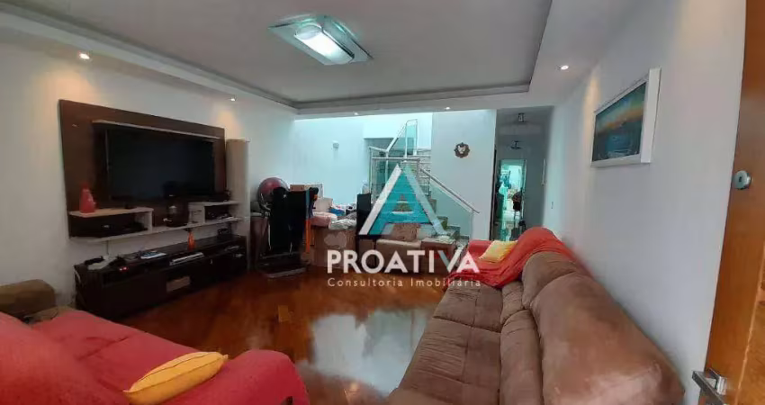 Sobrado com 3 dormitórios à venda, 162 m² - vila floresta - santo andré/sp
