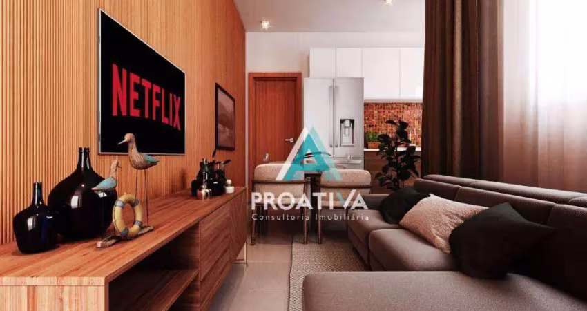 Cobertura com 2 dormitórios à venda, 93 m² por r$ 567.000,00 - campestre - santo andré/sp