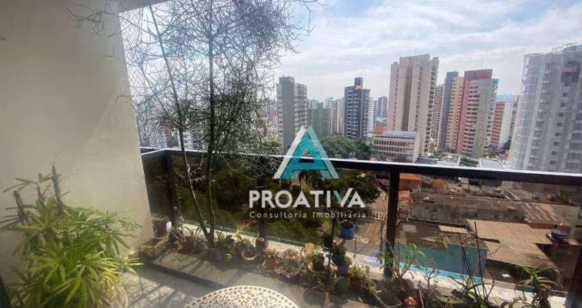 Apartamento com 3 dormitórios à venda, 157 m² - vila bastos - santo andré/sp