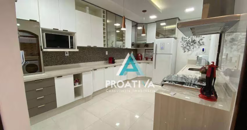 Apartamento com 3 dormitórios à venda, 120 m² - campestre - santo andré/sp