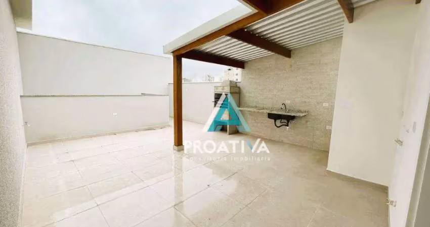 Cobertura com 2 dormitórios à venda, 105 m² - santa maria - santo andré/sp