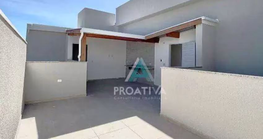 Cobertura com 2 dormitórios à venda, 105 m² - santa maria - santo andré/sp