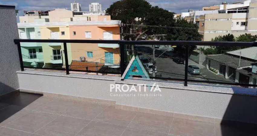 Cobertura com 2 dormitórios à venda, 86 m² por R$ 589.000,00 - Paraíso - Santo André/SP