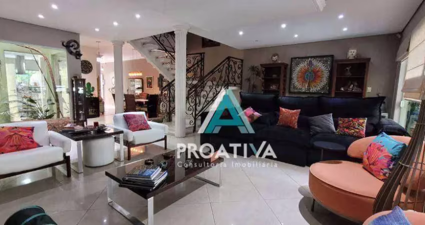 Sobrado com 4 dormitórios à venda, 442 m² por r$ 2.000.000,00 - vila valparaíso - santo andré/sp