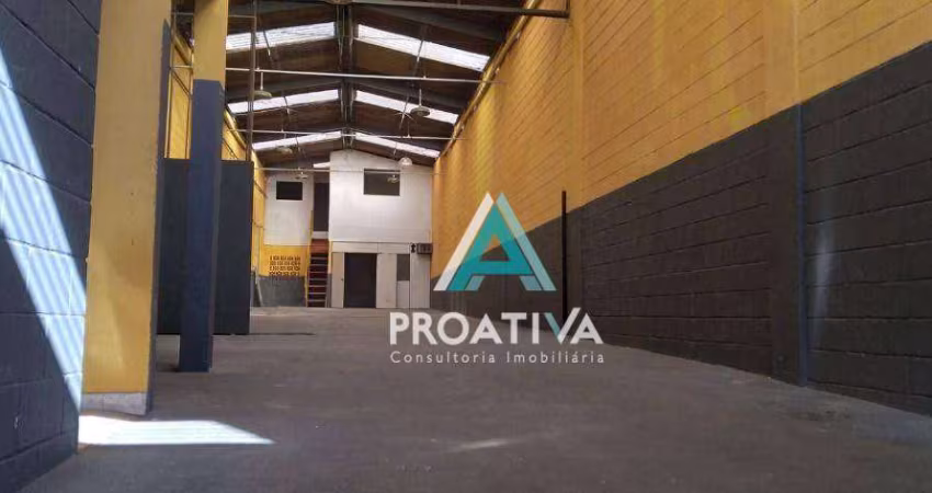 Galpão para alugar, 455 m² por R$ 8.579,83/mês - Vila Sacadura Cabral - Santo André/SP