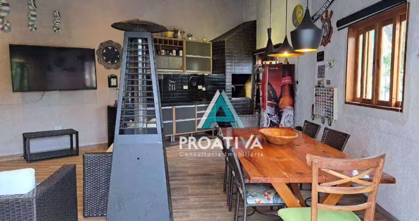 Sobrado com 3 dormitórios à venda, 223 m² - jardim paraíso - santo andré/sp