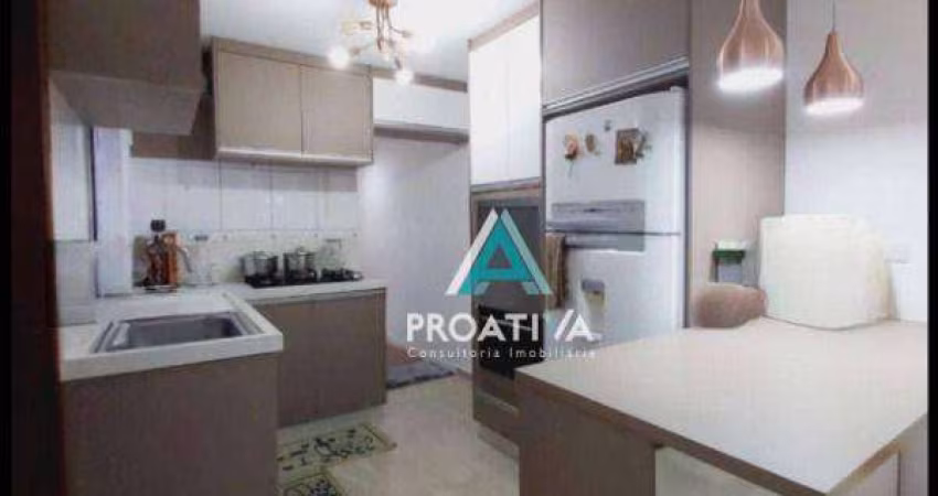 Apartamento com 2 dormitórios à venda, 76 m²  - Parque das Nações - Santo André/SP