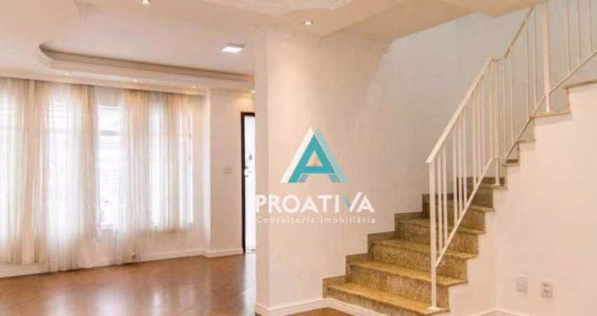 Sobrado com 3 dormitórios, 155 m² - venda por R$ 1.200.000,00 ou aluguel por R$ 4.098,00 - Campestre - Santo André/SP