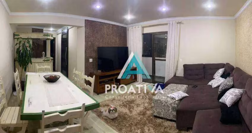 Apartamento à venda, 110 m² por r$ 700.000,07 - vila valparaíso - santo andré/sp