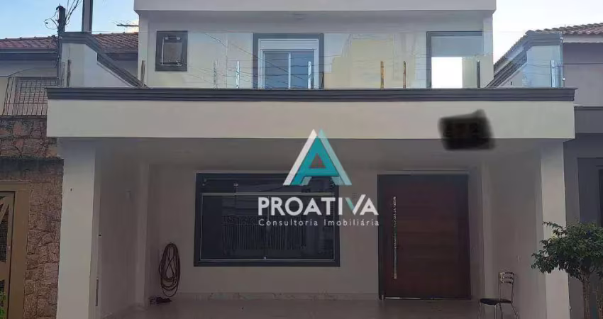 Sobrado com 3 dormitórios à venda, 270 m²  - campestre - santo andré/sp