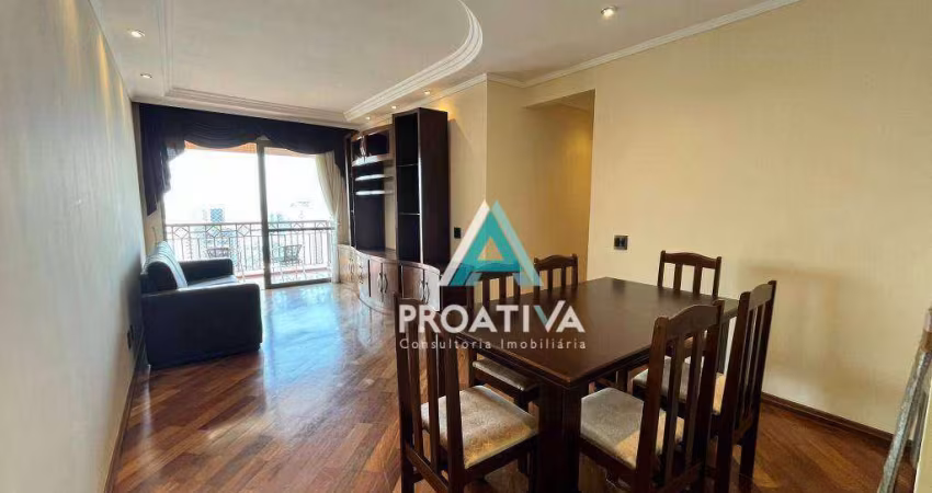 Apartamento com 3 dormitórios para alugar, 100 m² por R$ 6.070,00/mês - Vila Bastos - Santo André/SP