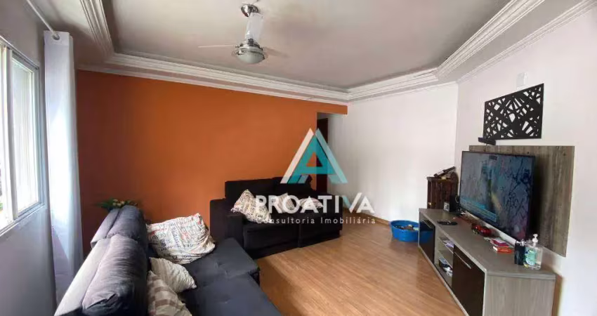 Apartamento com 3 dormitórios à venda, 108 m² - campestre - santo andré/sp