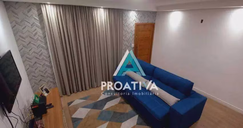 Sobrado com 3 dormitórios à venda, 175 m²- vila homero thon - santo andré/sp
