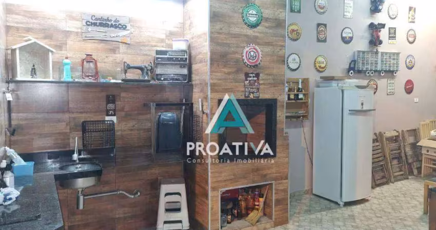 Casa com 3 dormitórios à venda, 161 m²- vila camilópolis - santo andré/sp