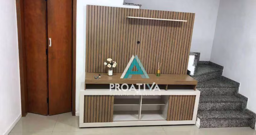 Sobrado com 2 dormitórios à venda, 63 m² - vila valparaíso - santo andré/sp