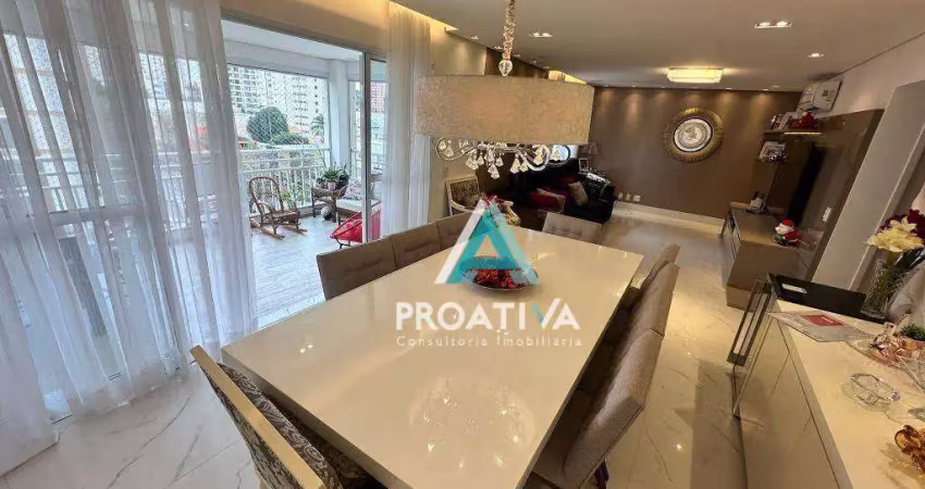 Apartamento com 3 dormitórios à venda, 180 m² - jardim bela vista - santo andré/sp