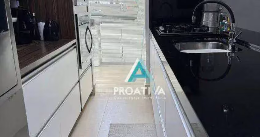 Apartamento com 3 dormitórios à venda, 101 m² - jardim - santo andré/sp