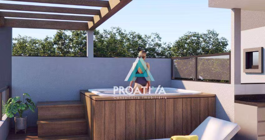 Cobertura com 2 dormitórios à venda, 100 m²  - Santa Maria - Santo André/SP