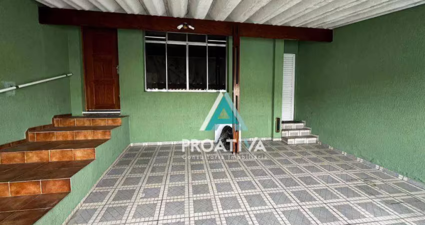 Sobrado com 3 dormitórios à venda, 170 m² - vila scarpelli - santo andré/sp