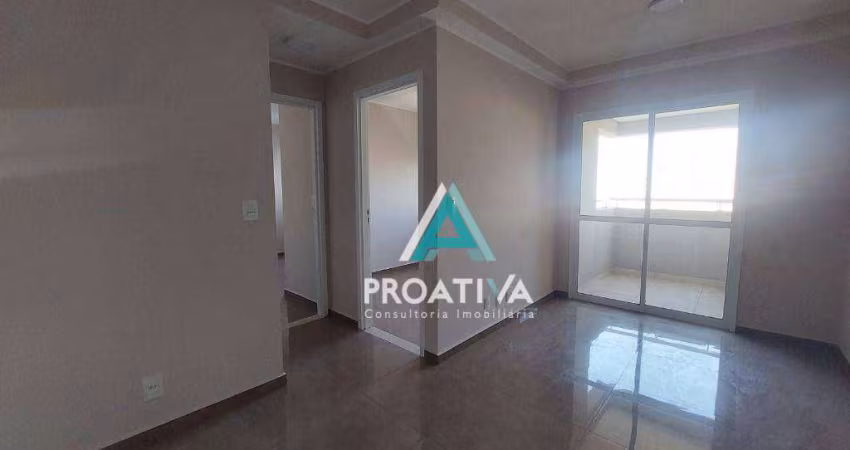 Apartamento com 2 dormitórios à venda, 53 m²  - Vila Tibiriçá - Santo André/SP