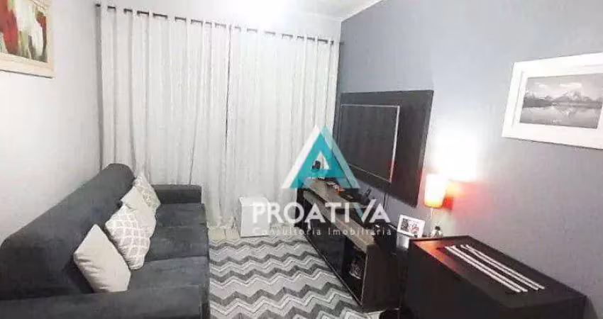 Apartamento com 3 dormitórios à venda, 70 m²- campestre - santo andré/sp