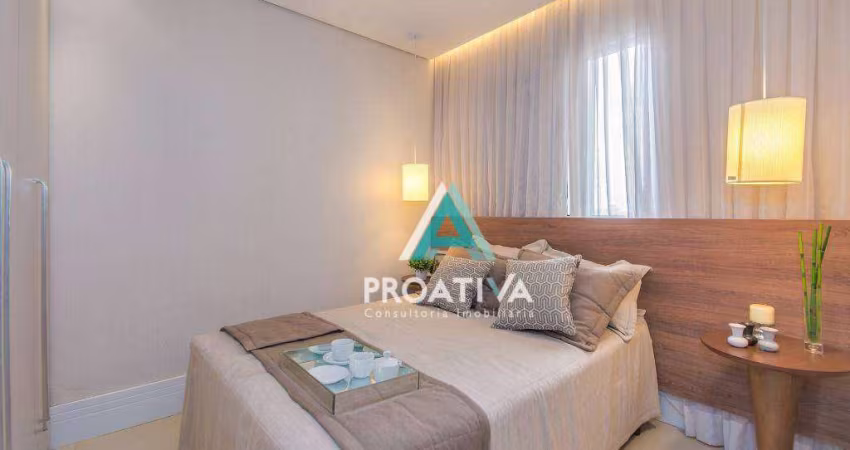 Apartamento com 2 dormitórios à venda, 50 m² por R$ 372.000,00 - Vila Curuçá - Santo André/SP