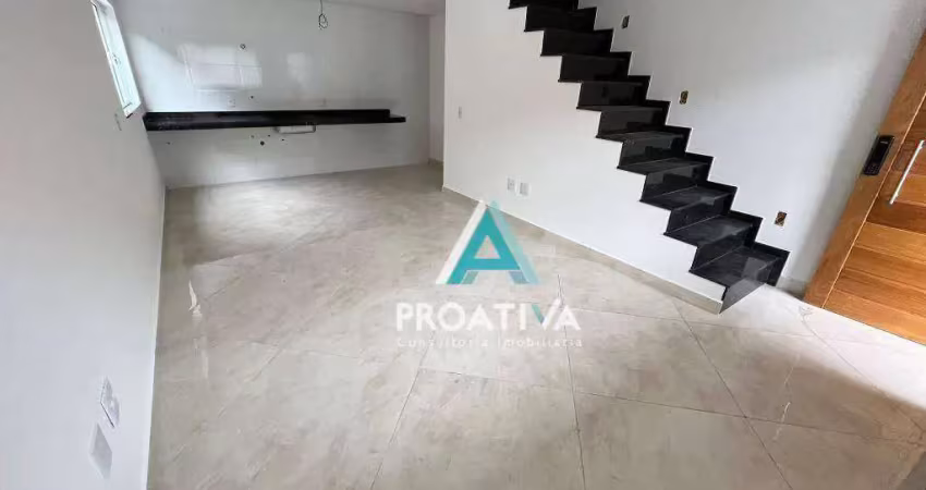 Sobrado com 3 dormitórios à venda, 75 m² - vila lucinda - santo andré/sp