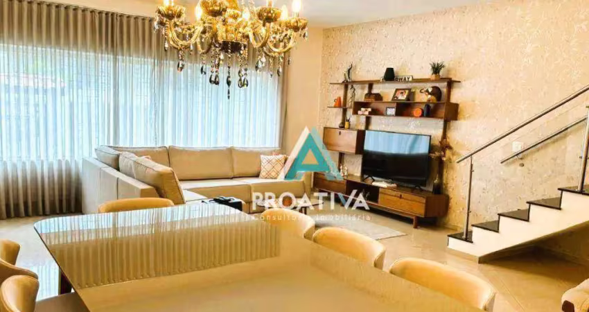 Sobrado com 3 dormitórios à venda, 286 m² - vila alpina - santo andré/sp