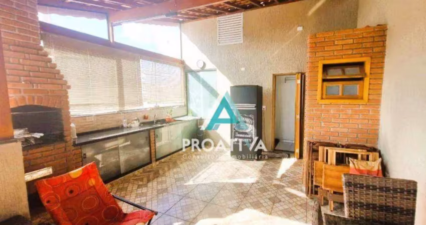 Cobertura com 3 dormitórios à venda, 140 m² - Utinga - Santo André/SP