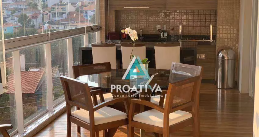 Apartamento à venda, 227 m² por r$ 3.200.000,00 - jardim - santo andré/sp