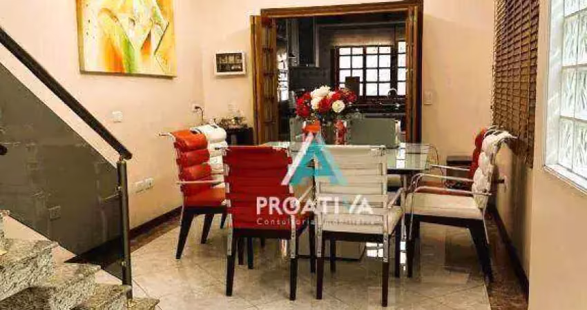 Sobrado com 3 dormitórios à venda, 195 m²  - vila camilópolis - santo andré/sp