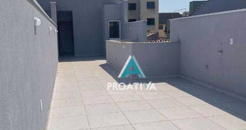 Cobertura com 2 dormitórios à venda, 120 m²  - Vila Humaitá - Santo André/SP