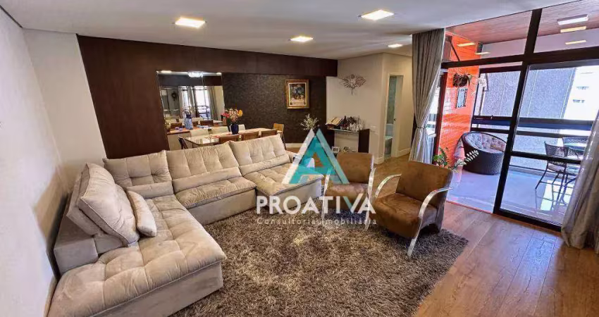 Apartamento com 3 dormitórios à venda, 175 m²- jardim - santo andré/sp