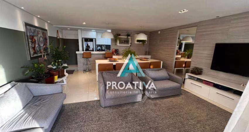 Apartamento com 2 dormitórios à venda, 115 m² por R$ 1.100.000,05 - Vila Valparaíso - Santo André/SP