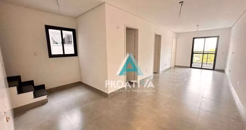 Cobertura com 3 dormitórios à venda, 125 m² - vila alpina - santo andré/sp