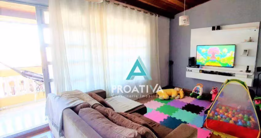 Sobrado com 3 dormitórios à venda, 206 m² - jardim ana maria - santo andré/sp